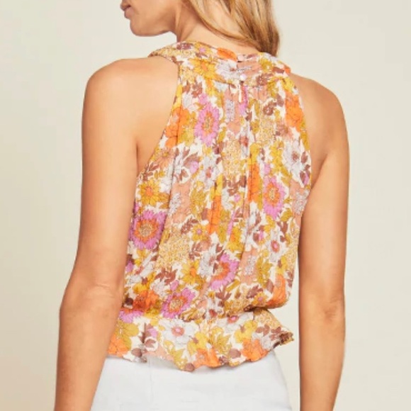 Veronica Beard Kailani Garden Floral Top - Picture 2 of 5